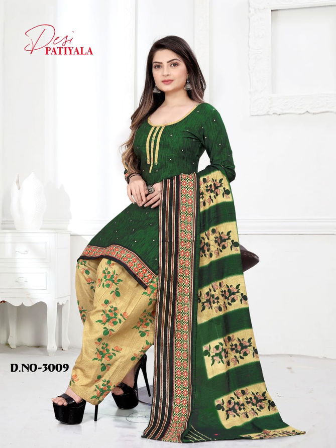 Ganesha Desi Patiyala 3 Cotton Casual Daily Wear Dress Material  Collection